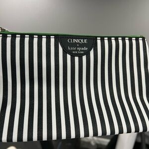 Kate Spade Black and White Striped Bag